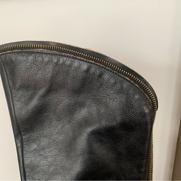 Rare Fly Girl Black Leather Heeled Boots - Picture 9 of 16